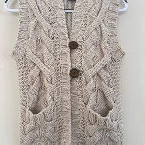 Rip Curl Women's Cable Knit Cardigan - Cream
